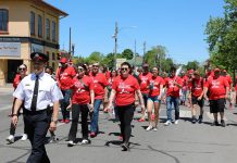 Registration is now open for YWCA Peterborough Haliburton's 2026 "Walk A Mile In Their Shoes" fundraising event being held on Friday, May 22 beginning at Confederation Square in downtown Peterborough. The organization aims to raise $25,000 through team sponsorships and individual donations to support programs that help women and children recovering from domestic violence. (Photo courtesy of YWCA Peterborough Haliburton)
