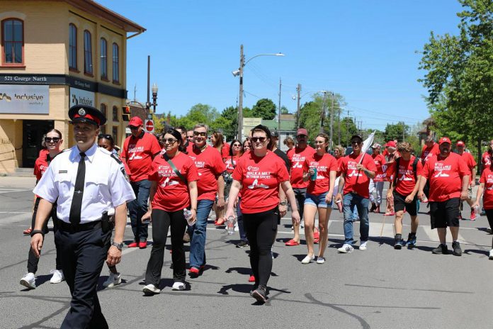 Registration is now open for YWCA Peterborough Haliburton's 2026 "Walk A Mile In Their Shoes" fundraising event being held on Friday, May 22 beginning at Confederation Square in downtown Peterborough. The organization aims to raise $25,000 through team sponsorships and individual donations to support programs that help women and children recovering from domestic violence. (Photo courtesy of YWCA Peterborough Haliburton)