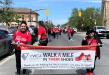 Walk a Mile in Their Shoes raises over $38,000 for YWCA Peterborough Haliburton The annual Walk a Mile in Their Shoes event in downtown Peterborough on May 22, 2026 raised $38,341.71 for YWCA Peterborough Haliburton in support of programs and services for women, children, and gender-diverse individuals escaping the effects of gender-based violence. (Photo: YWCA Peterborough Haliburton)