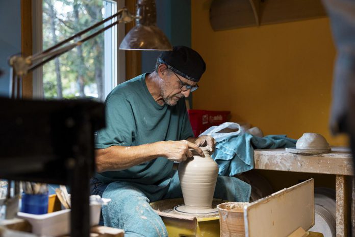Don Clark is a ceramicist who will be doing demonstrations throughout the Art Gallery of Peterborough's 42nd annual Kawartha Autumn Studio Tour on September 26 and 27, 2026. Clark's home studio in Millbrook is Tour Stop 31. (Photo courtesy of Art Gallery of Peterborough)