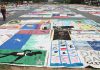 The AIDS Memorial Quilt, on display in Washington DC in 2012, has inspired Peterborough-Nogojiwanong Pride's "Woven Together" theme for Pride Week 2026, which takes place from September 18 to 27. The 54-ton quilt, considered to be the largest community arts project in the world, was originally started in 1985 and has since inspired memorial quilts in 35 other countries, including Canada. (Photo: Elvert Barnes Photography)
