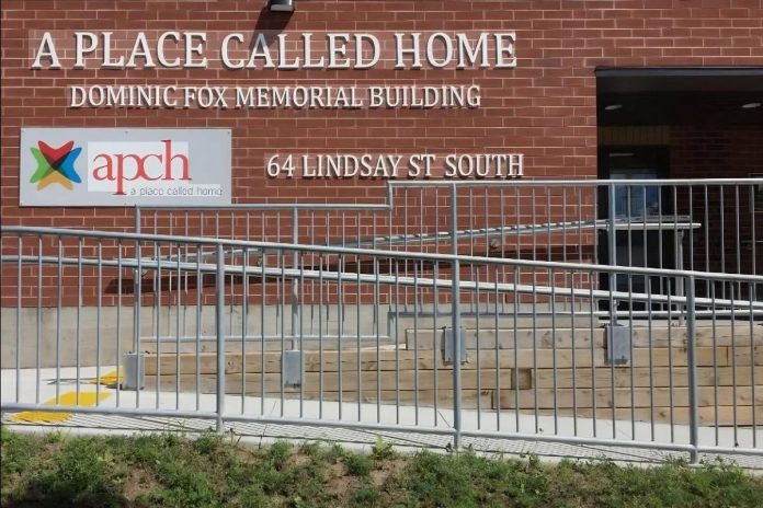 A Place Called Home operates a purpose-built 30-bed emergency shelter in Lindsay for unhoused people in the City of Kawartha Lakes and Haliburton County. The building is named in memory of the late Dominic Fox, a philanthropist, Rotarian, and business and community leader whose contributions played a key role in the development and growth of the non-profit organization. (Photo: A Place Called Home)