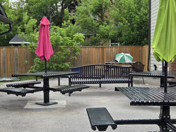 The back courtyard of A Place Called Home's emergency shelter at 64 Lindsay Street South in Lindsay. Residents at the shelter include families with children, seniors, young adults and working individuals, and youth without parental support. (Photo: A Place Called Home)