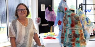 Fibre artist Judy Ranieri is the founder and organizer of the Apsley Artisan Festival, which is returning to the North Kawartha Community Centre on June 27, 2026. The free-admission event held from 10 a.m. to 4 p.m. will see 26 regional artisans selling a range of artwork including jewellery, fibre arts, acrylics, food, and more. The festival will be accepting donations to Community Care Apsley and holding free draw prizes of local artwork. (Photo courtesy of Judy Ranieri)