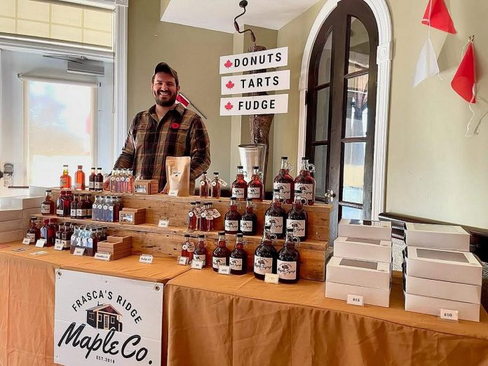 Vince Frasca of Frasca's Ridge Maple Co. will be one of 26 local vendors at the Apsley Artisan Festival being held at the North Kawartha Community Centre on June 27, 2026. Frasca will be selling a range of maple products including syrup, butter, fudge, and candy. (Photo courtesy of Frasca's Ridge Maple Co.)