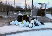 City formally launches Clean Streets Peterborough initiative following council approval This photo of bags of garbage dumped at James Stevenson Park in Peterborough's East City was part of a city staff presentation on the Clean Streets Peterborough initiative to city council meeting as general committee on May 25, 2026. (kawarthaNOW screenshot of City of Peterborough video)