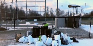 City formally launches Clean Streets Peterborough initiative following council approval This photo of bags of garbage dumped at James Stevenson Park in Peterborough's East City was part of a city staff presentation on the Clean Streets Peterborough initiative to city council meeting as general committee on May 25, 2026. (kawarthaNOW screenshot of City of Peterborough video)