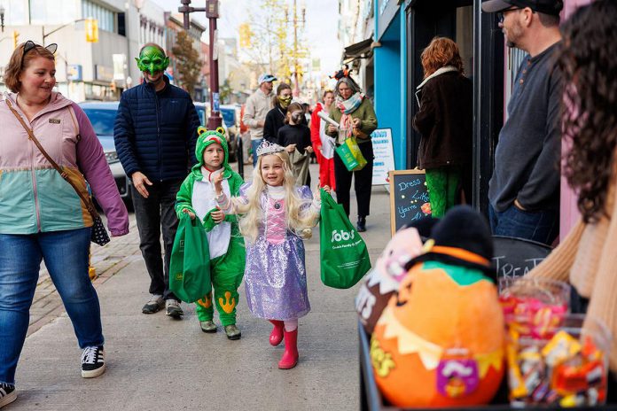 "Halloween in the Booro" is one of several successful annual events organized by the Peterborough Business Improvement Area (DBIA) that are meant to foster community and increase foot traffic for downtown businesses. (Photo courtesy of Peterborough DBIA)