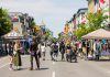 Pedestrian-friendly monthly sidewalk sales returning to downtown Peterborough on Saturdays this summer During the Second Saturday Sidewalk Sales organized by the Peterborough Downtown Business Improvement Area (DBIA) on June 13, July 11, August 8, and September 12, 2026, a portion of George Street will be closed to motor vehicles from Hunter Street in the north to Simcoe Street in the south to create expanded pedestrian space for shopping, dining, live entertainment, family-friendly activities, and more. (Photo courtesy of Peterborough DBIA)
