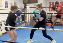 Eastside Boxing and Wellness owner Marsha Gaulton (right), a certified competitive boxing coach committed to supporting and advancing female athletes in boxing, founded the "Fight for the Future Fund" with the aim of providing youth with a controlled outlet where they can safely release the pressures and emotions that come with everyday life. Community donations to the fund will provide youth aged 12 to 16 with free access to a 12-week boxing program, with preference given youth who have experienced or are experiencing domestic abuse. (Photo: Eastside Boxing and Wellness)