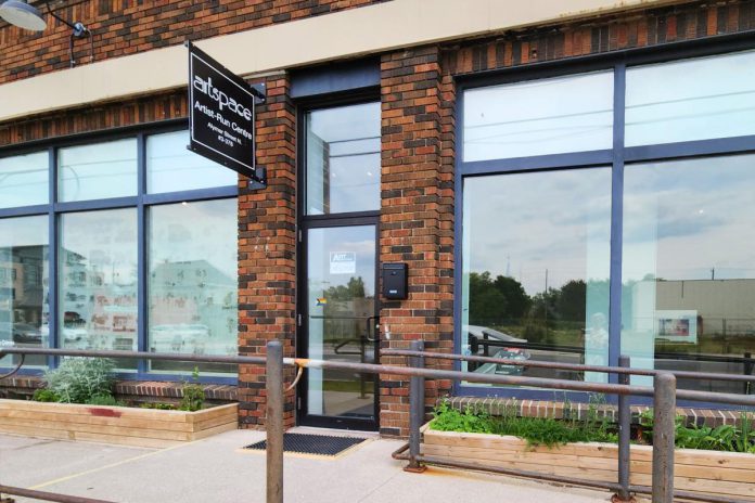 Artspace Peterborough has launched its inaugural summer residency featuring the FilmCraft Collective in an effort to adapt to the needs of member artists. The call for proposals invited applicants to consider creative ways the gallery windows could be used to invite the public to engage with the works-in-progress. (Photo courtesy of Artspace)