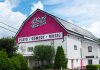 Located at 2300 Pigeon Lake Road in Bobcaygeon, Globus Theatre is a professional theatre company founded in 2003 by husband-and-wife duo Sarah Quick and James Barrett that stages original Canadian plays along with comedy and music performances, with an optional dinner available for many performances. (Photo courtesy of Globus Theatre)
