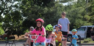One highlight of Bike Month is the return of GreenUP's Let's Bike! events. Kids love the cycling event series where they can learn about bike mechanics, safety, win prizes, and take a spin in the legendary bike playground. Kids ride away with more confidence, skills, and excitement every time. (Photo: Jessica Todd / GreenUP