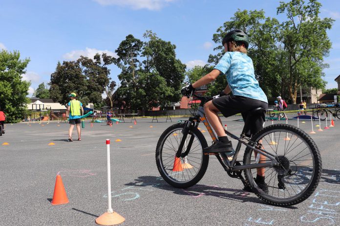 GreenUP's Let's Bike! cycling event series takes place across the region in June, including stops at the Peterborough YMCA, the Cavan Monaghan Community Centre, Curve Lake First Nation, and more. (Photo: Jessica Todd / GreenUP)