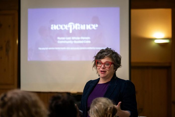 Sheena Howard is the founder of the award-winning Acceptance Clinic in Peterborough, the only full-service mental health clinic in Canada owned and staffed entirely by nurses, and the founder of BizNurse Savvy, which has supported more than 100 women launching and growing their business.  Women business owners attending her interactive "Why Your Business Isn't Growing (And What to Do About It)" workshop on June 19, 2026 at the Peterborough Public Library will leave with a 90-day plan to grow their business. (Photo: Jordan Lyall Photography)