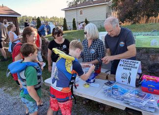 Lake associations in the Kawarthas are joining the "Let's Get the Lead Out" initiative, an Ontario-wide campaign encouraging anglers to switch to lead-free fishing tackle to protect loons and other wildlife. Associations in Haliburton County and Peterborough County have been hosting tackle exchanges and raising awareness to the dangers of angling with lead tackle. (Photo: Let's Get The Lead Out website)