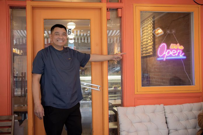 Just six months after opening LóLa Cakes and Coffee in downtown Peterborough, owner Nino Ante is already ready to expand. Bringing years of experience working for global hospitality groups and in private kitchens, the trained chef opened LóLa to offer a space where people can enjoy coffee and cake along with other desserts. The restaurant also offers a breakfast and lunch menu. (Photo courtesy of Peterborough Downtown Business Improvement Area)
