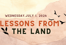 Immerse yourself in ‘Lessons from the Land’ with the New Canadians Centre on Canada Day The New Canadians Centre's "Lessons from the Land" event is returning for its sixth year at the Jiimaan Kinomaagewin / Canadian Canoe Museum in Nogojiwanong-Peterborough on July 1, 2026. The event provides an opportunity to pause, learn about, and reflect upon Canada's history with Indigenous peoples. (Graphic courtesy of New Canadians Centre)