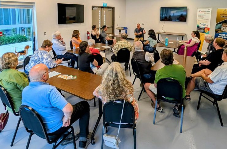 Peterborough mayoral candidate Neil Morton hosts first ‘working session’ on topic of civic engagement Peterborough mayoral candidate Neil Morton held a 'working session' on the topic of civic engagement at the Peterborough Animal Care Centre on June 9, 2026. (Photo courtesy of Morton campaign)