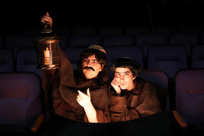 Toronto-based artists Annie Luján and Veronica Hortigüela will perform their award-winning, interactive clown show "MONKS" at Market Hall Performing Arts Centre on January 21, 22, and 24, 2027 as part of New Stages Theatre's 2026-27 season. (Photo: Audrianna Martin Del Campo / The Theatre Centre)