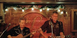 Ottawa alt-country singer-songwriter Steve Stacey (right) is performing three back-to-back shows with Pat Robillard in the Kawarthas this weekend, including at Dusk to Dawn Brewing Co. in Millbrook on Friday night, at Fenelon Falls Brewing Co. on Saturday night, and at the Black Horse in downtown Peterborough on Sunday afternoon. (Photo: Steve Stacey / Facebook)