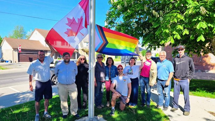 Members of Township of Asphodel-Norwood council and representatives from Norwood Pride gathered at the Town Hall on June 1, 2026 for the raising of the Pride Flag. (Photo: Township of Asphodel-Norwood) Members of Township of Asphodel-Norwood council and representatives from Norwood Pride gathered at the Town Hall on June 1, 2026 for the raising of the Pride Flag. (Photo: Township of Asphodel-Norwood)