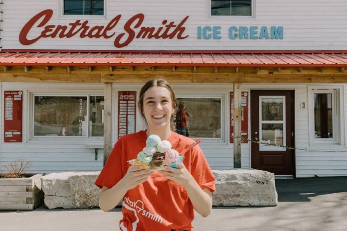 Central Smith is a family-run producer of premium ice cream located in Selwyn Township that serves up unique specialty flavours. At the dairy bar, customers can order a cone, sundae, milkshake, frozen yogurt, or a full container to take home. (Photo courtesy of Central Smith)
