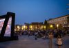 Presented by the Peterborough Downtown Business Improvement Area (DBIA) with support from the City of Peterborough and sponsors and community partners, the "Movies at the Park" series will see free movies screened on a large outdoor screen at Quaker Foods City Square every Tuesday evening during July and August. (Photo courtesy of Peterborough DBIA)