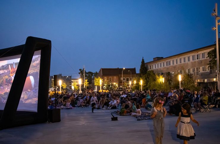 Peterborough DBIA announces the return of free ‘Movies at the Park’ this summer Presented by the Peterborough Downtown Business Improvement Area (DBIA) with support from the City of Peterborough and sponsors and community partners, the "Movies at the Park" series will see free movies screened on a large outdoor screen at Quaker Foods City Square every Tuesday evening during July and August. (Photo courtesy of Peterborough DBIA)
