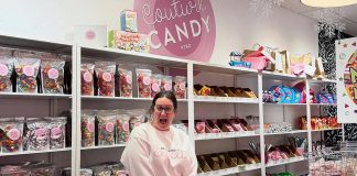 Over seven years of owning and operating Couture Candy PTBO, Lisa Couture has made several adaptations to her business model. From expanding across multiple storefronts to selling exclusively through livestreaming, Couture has trusted her instincts for the better of her business and personal life. In her latest pivot, she will be closing down her downtown Peterborough storefront on George Street at the end of August 2026 to make time for more frequent live selling and community involvement and to have more time to spend with her children and husband. (Photo courtesy of Couture Candy PTBO)