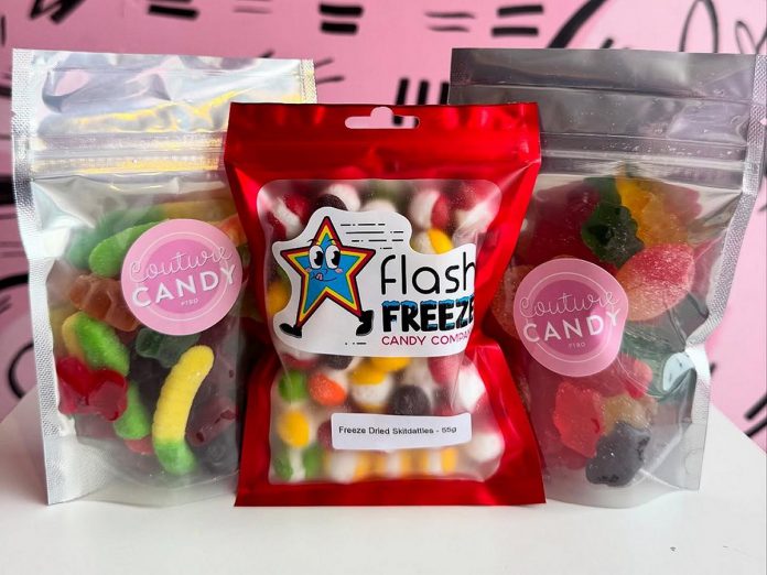 Lisa Couture started Couture Candy PTBO from a spare bedroom in her home in 2019 before opening a storefront in downtown Peterborough the following year. Over the last seven years, the brand has made several pivots that including operating three storefronts, transitioning to live selling, and moving to a hybrid model that combines both. (Photo courtesy of Couture Candy PTBO)