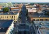 Looking south down George Street from Hunter Street West in downtown Peterborough. (Photo: Peterborough Downtown Business Improvement Area)