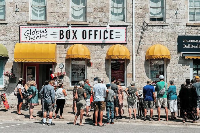 Globus Theatre's box office is located at 90 Bolton Street in downtown Bobcaygeon and is the starting point for the Downtown Detective Trail, a family-friendly guided tour of locations across Bobcaygeon in celebration of the historic village's 150th anniversary. The event runs daily at 1:30 p.m. from July 27 to 31, 2026. (Photo courtesy of Globus Theatre)