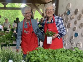 Peterborough and Area Master Gardeners mentored new gardeners of all ages at a Growing Together: Gardening Basics workshop on June 6, 2026 at GreenUP Ecology Park. Participants planted a range of herbs and vegetables into containers while connecting with others across multiple generations. (Photo: Andréanna Sullivan / GreenUP)