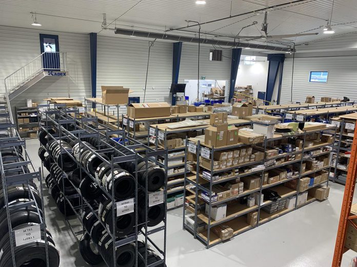 A global aviation parts supplier specializing in OEM and PMA parts, KADEX Aero Supply over 200,000 products from over 70 manufacturers at its two main facilities in Peterborough and Calgary. The renovation and expansion of its Peterborough warehouse means the company can maintain more inventory on site, minimizing delivery delays for customers. (Photo courtesy of KADEX Aero Supply)
