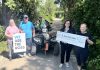 Ross Memorial Hospital Foundation celebrates milestone donation from Kawartha ATV Association Ross Memorial Hospital Foundation CEO Erin Coon (second from right) accepts a cheque for $15,579.44 from Rhonda White of the Kawartha ATV Association (KATVA). Also pictured from left to right are KATVA volunteer Susan Reeds, KATVA volunteer and founding member Tony Bullough, and KATVA board member Chris Pellow. (Photo courtesy of Ross Memorial Hospital Foundation)