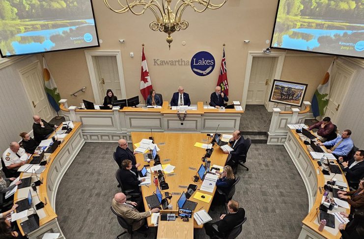 Kawartha Lakes city council deliberating during a special council meeting on November 26, 2024 where the mayor's proposed budget was discussed. (Photo: City of Kawartha Lakes)