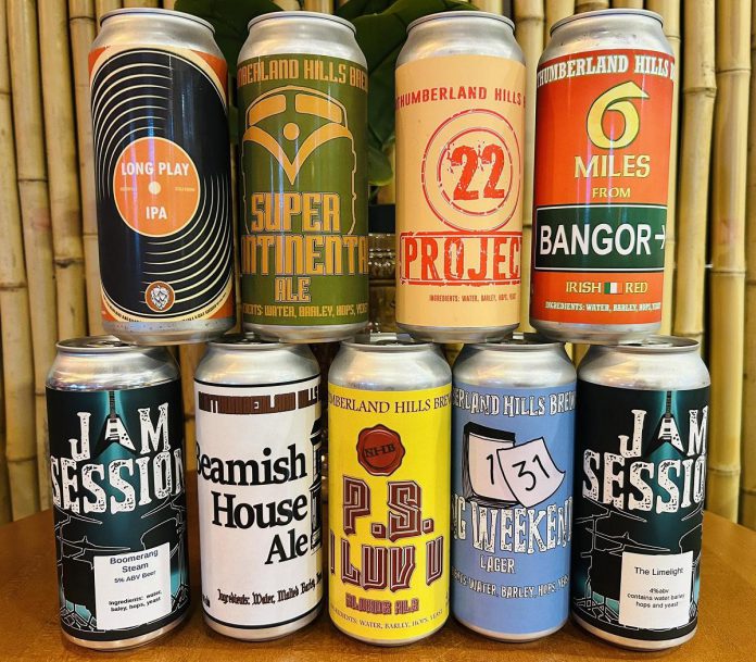 Since 2014, Northumberland Hills Brewery in Cobourg has been serving small craft beer to residents and visitors. The laid-back tiki-style roadside brewery will soon be rolling out an all-new food menu with classic fare like pizza, chicken wings, pretzels, and more. (Photo courtesy of Northumberland Hills Brewery)