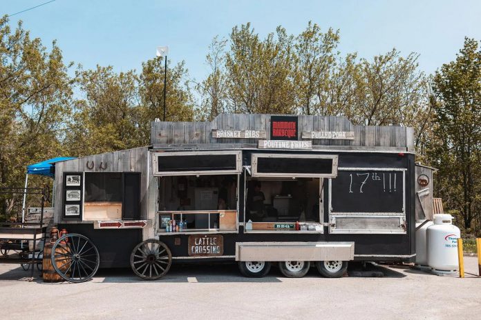 Located on Highway 28 in Douro-Dummer, Mammoth Barbeque is a meat-lover's haven with signature blackened chicken, brisket, poutine, mac and cheese, and more. In addition to grabbing bites when you stop, you can get smoked delectables by the pound to take home. (Photo: Bryan Reid)