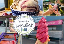 This edition of kawarthaNOW's "Kawartha Localist" editorial series features our favourite ice cream and frozen treat destinations in the Kawarthas, including Central Smith Creamery in Selwyn Township, Reclaimed Garden Co. in Burleigh Falls, Kawartha Dairy in Bobcaygeon and beyond, Canoe Co. Café in downtown Peterborough, Violet's Frozen Yogurt in Kinmount, Mercury Chocolates & Gelateria in Cobourg, and The Little Frozen Yogurt Company in Douro. (kawarthaNOW collage)