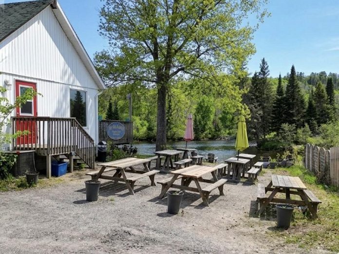 For the Halibut in Bancroft immerses diners in the feel of an East Coast fish and chips shop in Hastings Highlands with stunning views between the York River and the cliffs of Eagle's Nest. (Photo: For the Halibut)