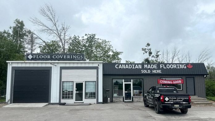 Locally and independently owned by Rob Cooper and Kevin Linton since 2021, Floor Coverings International Peterborough & Kawarthas has opened at its new location at 4463 County Road 29 in Lakefield. Sourcing Canadian-made flooring wherever possible, the company offers a wide range of products for homeowners and also works with general contractors, restoration companies, and builders. (Photo courtesy of Floor Coverings International Peterborough & Kawarthas)