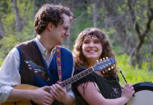 Northumberland County five-piece indie folk band Lo & the High Road (led by Lauren Halász and Colin McMahon) perform traditional Celtic folk songs and their own Celtic-inspired originals at The John at Sadleir House in downtown Peterborough on Saturday night. (Photo: Ashlynn Paterson)