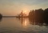 A hazy sunset in North Kawartha Township on July 11, 2026 due to smoke from forest fires in Quebec. (Photo: Jeannine Taylor / kawarthaNOW)
