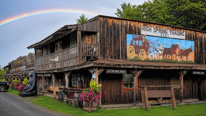 Located in the Township of Havelock-Belmont-Methuen, High Springs Trading Post boasts an eclectic variety of Canadian-made leather products including wallets, jewellery, and moccasins. The photo-worthy exterior of the unique shopping destination will transport you to an original frontier town in the early 1800s. (Photo courtesy of High Springs Trading Post)