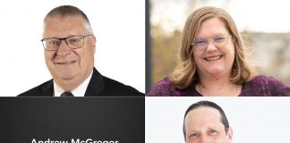 Peterborough Ashburnham Ward candidates introduce their campaigns ahead of October’s municipal election The candidates running for the two councillor positions in Ward 4 (Ashburnham) in Peterborough's municipal election, as of July 20, 2026, are (left to right, top and bottom) incumbent Gary Baldwin, Ashley Bonner, Andrew McGregor (photo unavailable), and Jason Stabler. (kawarthaNOW collage of photos from City of Peterborough and candidate websites)