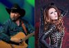 Les Smith and Amberley Beatty perform as country music legends Garth Brooks and Shania Twain at a free-admission concert at Peterborough Musicfest in Del Crary Park on August 1, 2026. (kawarthaNOW collage of promotional photos)