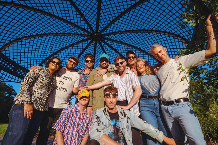 Described as Canada's greatest party band, Toronto collective Dwayne Gretzky will perform for the sixth time at Peterborough Musicfest with a free-admission concert at Del Crary Park on July 29, 2026. (Photo: Geoff Fitzgerald)