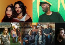 Juno award winners Kazdoura and Shad among headliners at the 2026 Peterborough Folk Festival Newly announced performers for the 2026 Peterborough Folk Festival, which takes place from August 13 to 16, include (left to right, top and bottom) Juno award-winning Arabic psychedelic funk duo Kazdoura and hip-hop artist Shad, Georgia Harmer, Burs, The Kents, and Cale Crowe. (kawarthaNOW collage of supplied photos)
