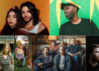 Juno award winners Kazdoura and Shad among headliners at the 2026 Peterborough Folk Festival Newly announced performers for the 2026 Peterborough Folk Festival, which takes place from August 13 to 16, include (left to right, top and bottom) Juno award-winning Arabic psychedelic funk duo Kazdoura and hip-hop artist Shad, Georgia Harmer, Burs, The Kents, and Cale Crowe. (kawarthaNOW collage of supplied photos)